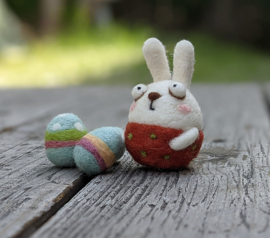 Needle Felting Rabbit Kit - Woolbuddy