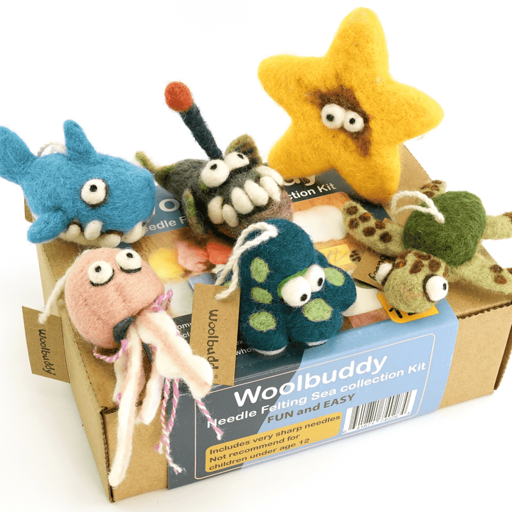 Needle Felting Sea Collection Kit - Woolbuddy