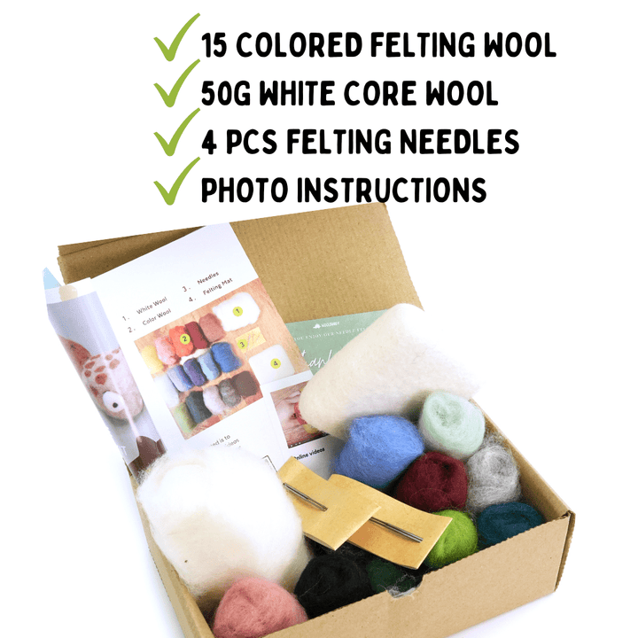 Needle Felting Sea Collection Kit - Woolbuddy