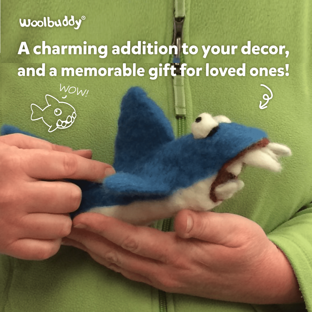 Needle Felting Shark Kit - Woolbuddy