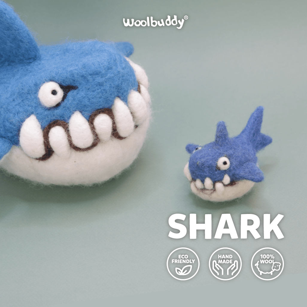 Needle Felting Shark Kit - Woolbuddy