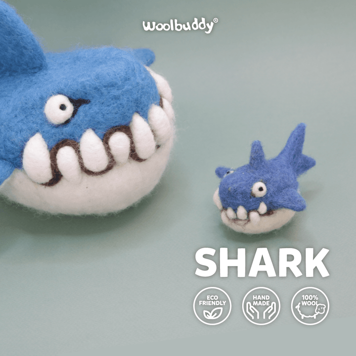 Needle Felting Shark Kit - Woolbuddy