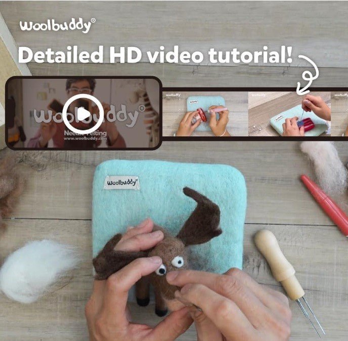 Needle Felting Sheep Kit - Woolbuddy