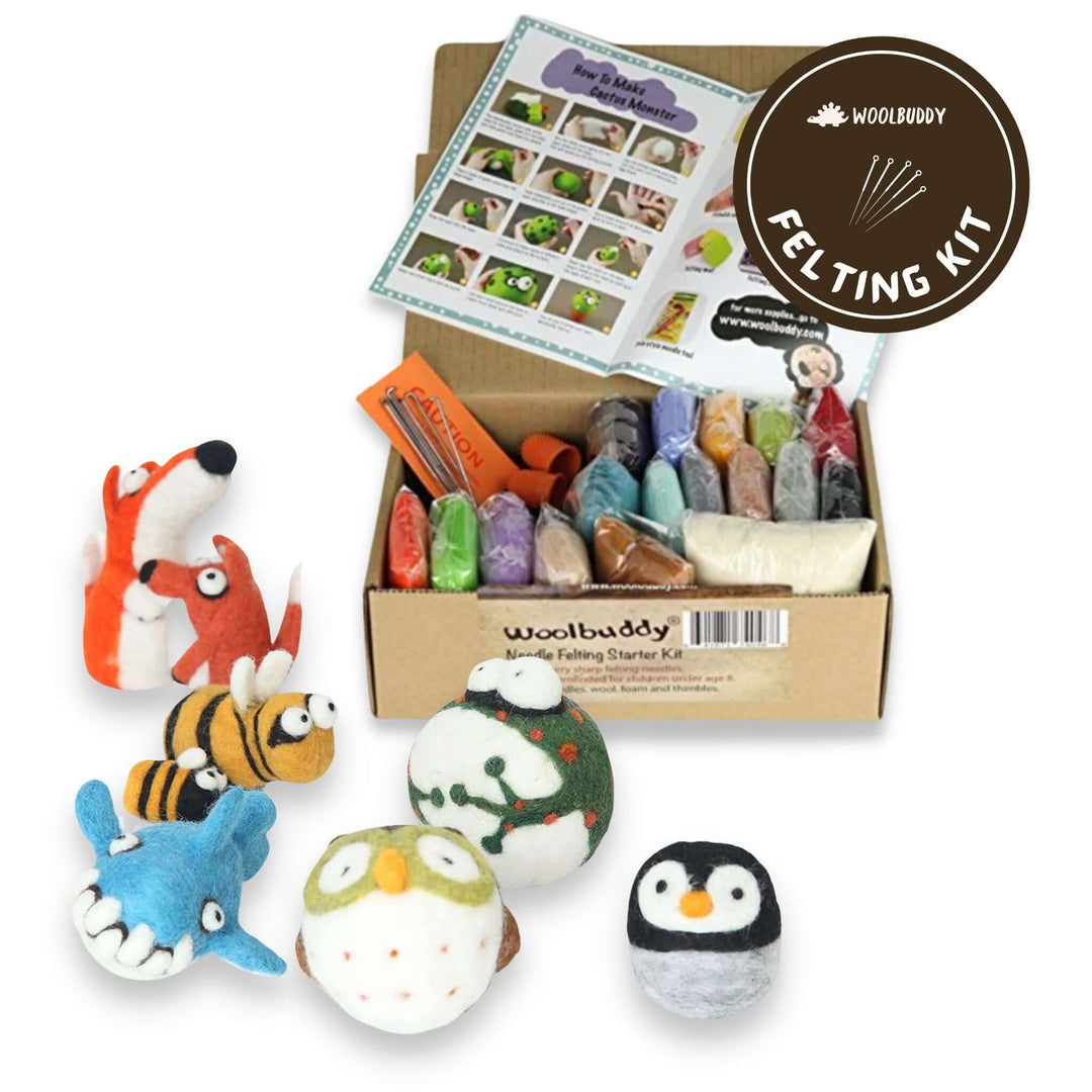 Needle Felting Starter Kit – All-in-One Woolbuddy Set for Beginners & Creative Projects
