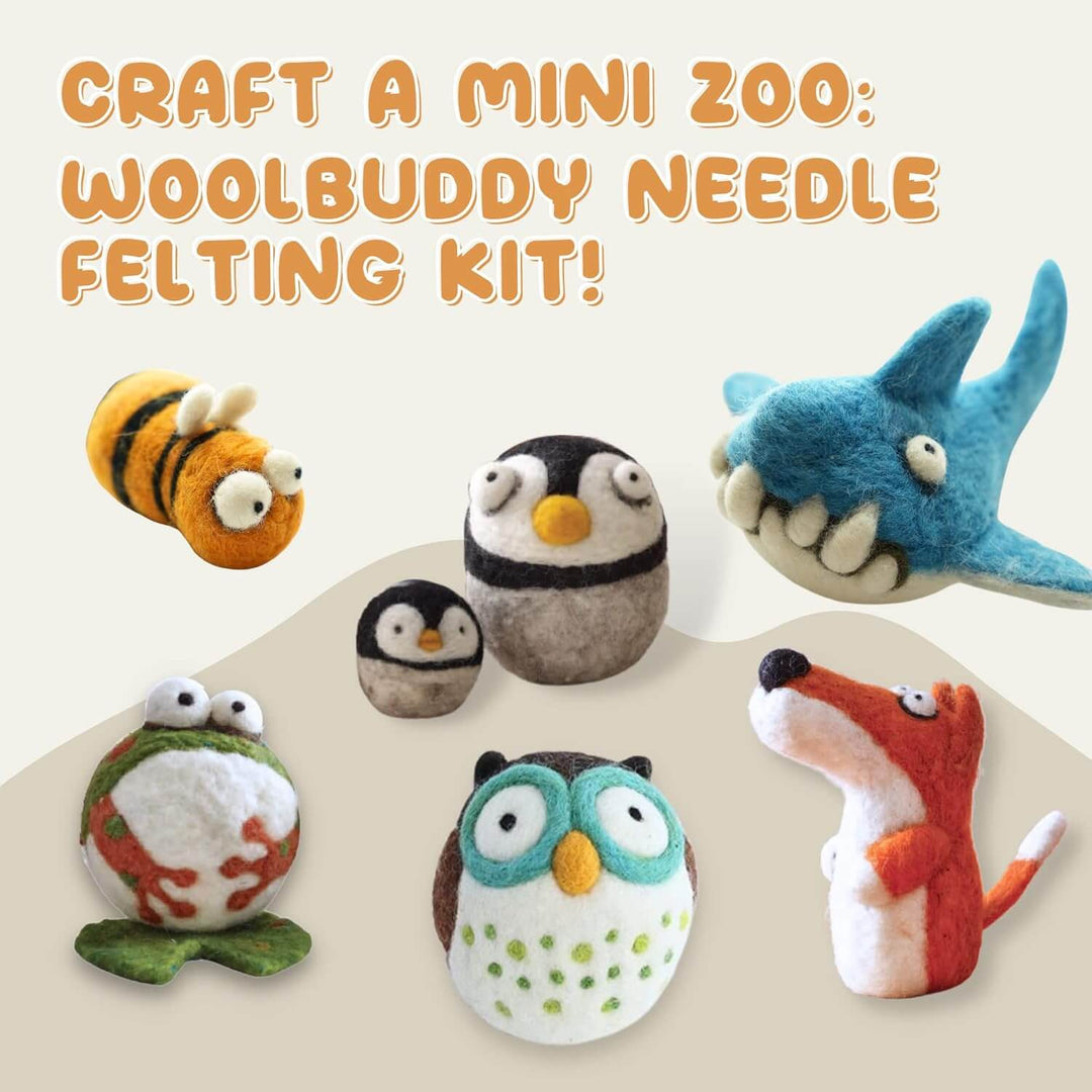 Needle Felting Starter Kit – All-in-One Woolbuddy Set for Beginners & Creative Projects