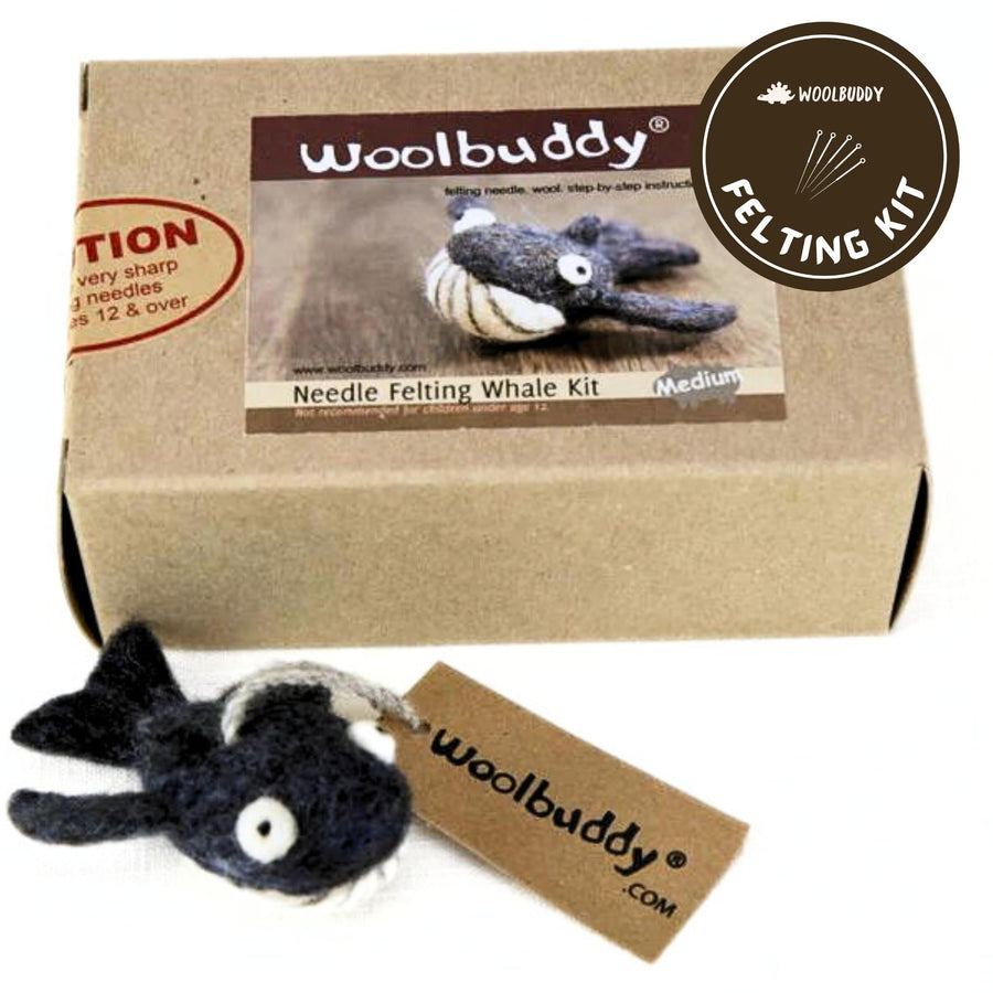 Needle Felting Whale Kit - Woolbuddy