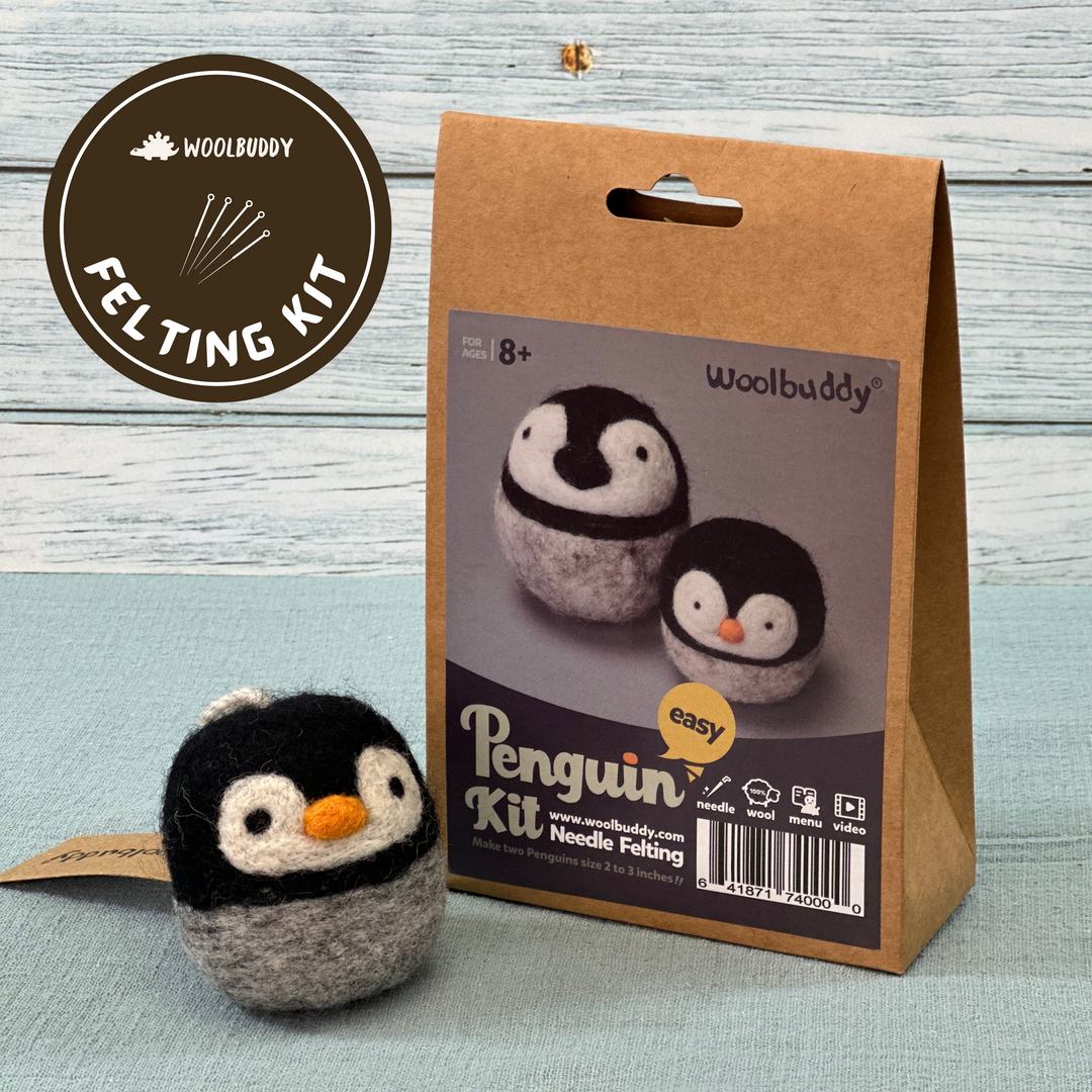 Needle Felting Penguin Kit