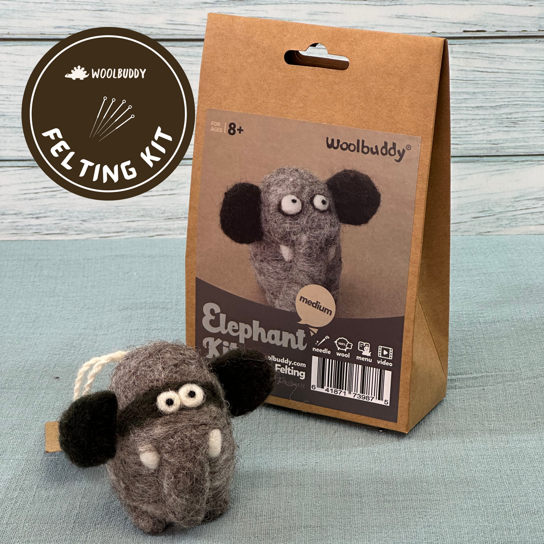 Needle Felting Elephant Kit