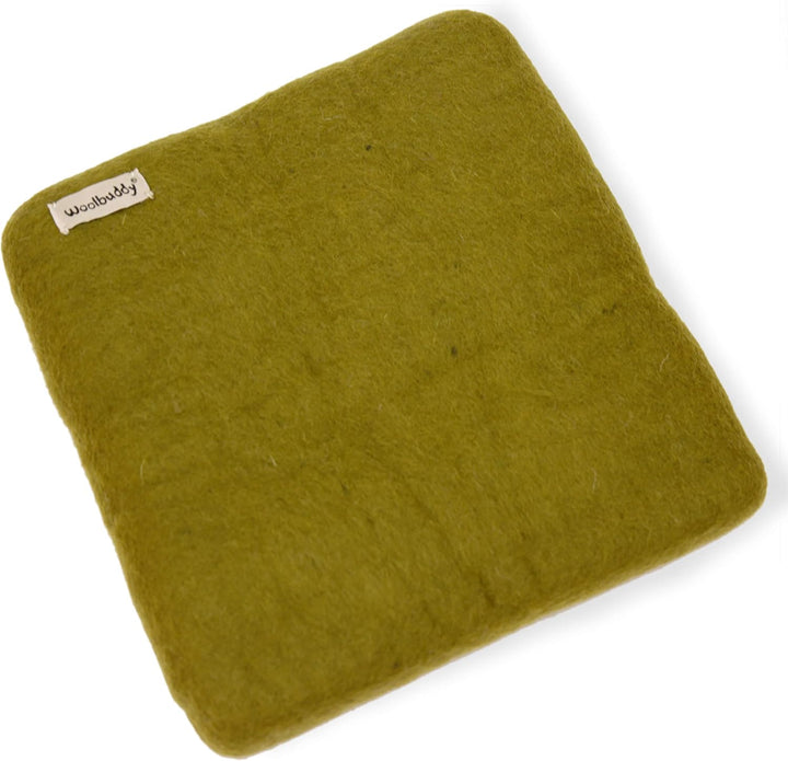 olive needle felting mat, 100% natural wool, strong and long-lasting