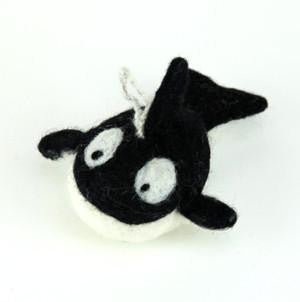 Orca Ornament - Woolbuddy