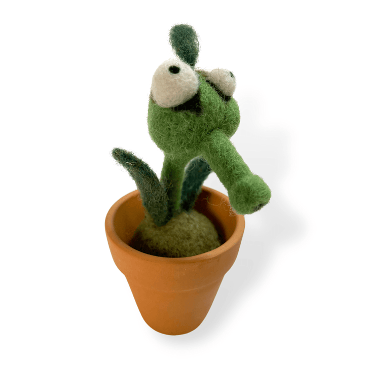 Peashoot Monster Plant with Clay Pot - Woolbuddy