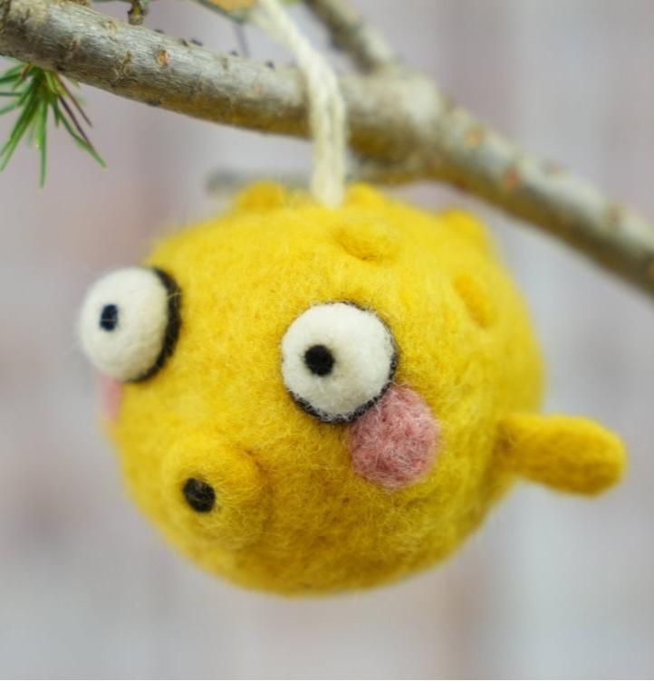 Pufferfish Ornament - Woolbuddy