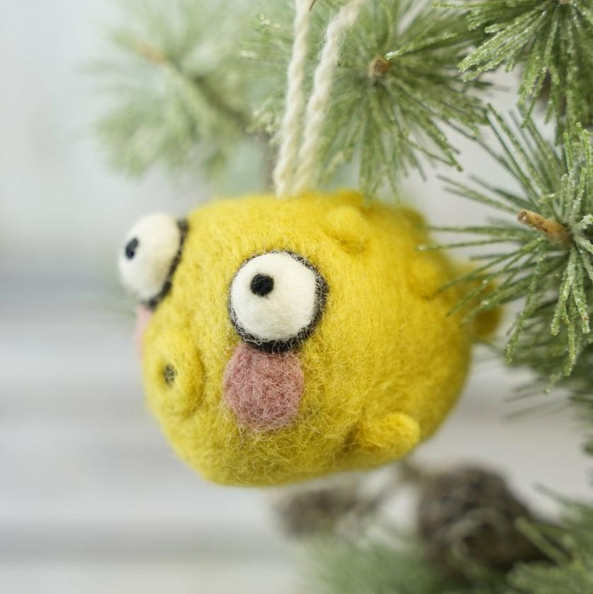 Pufferfish Ornament - Woolbuddy