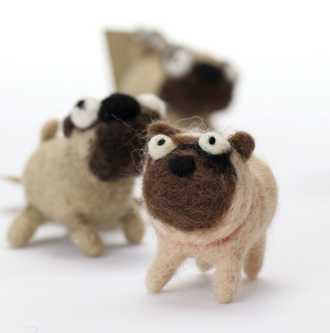 Pug Ornament - Woolbuddy