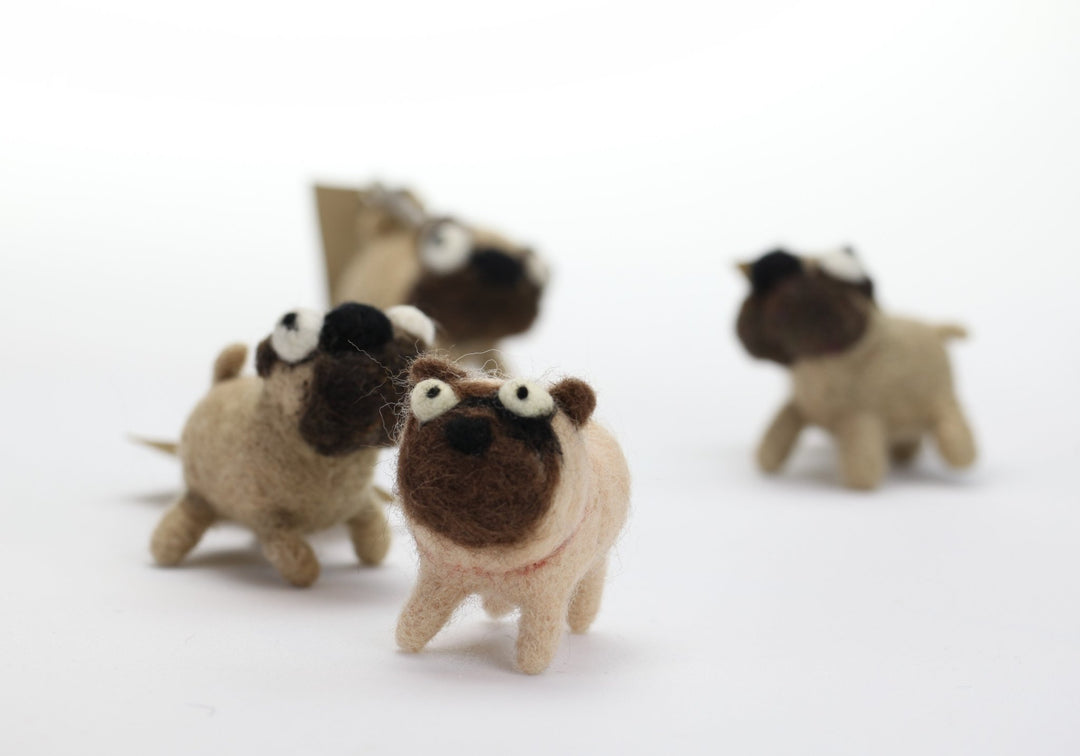 Pug Ornament - Woolbuddy