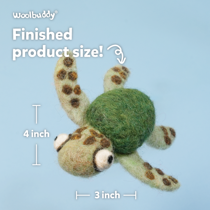 Needle Felting Sea Turtle Kit