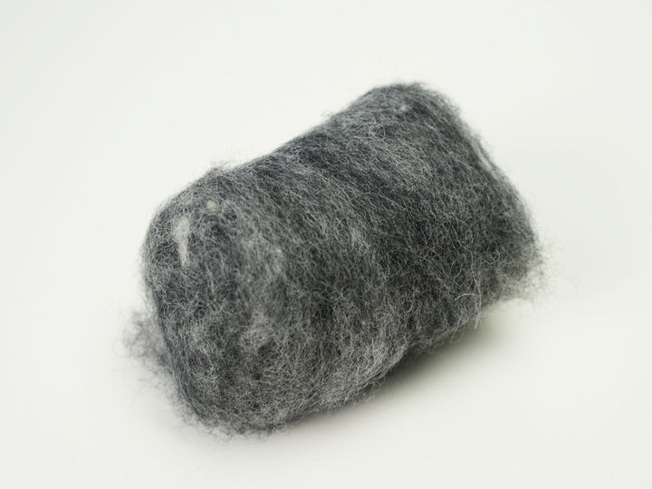 Corriedale Wool Shadow Gray – Premium Wool Roving for Needle Felting & Crafts | Woolbuddy