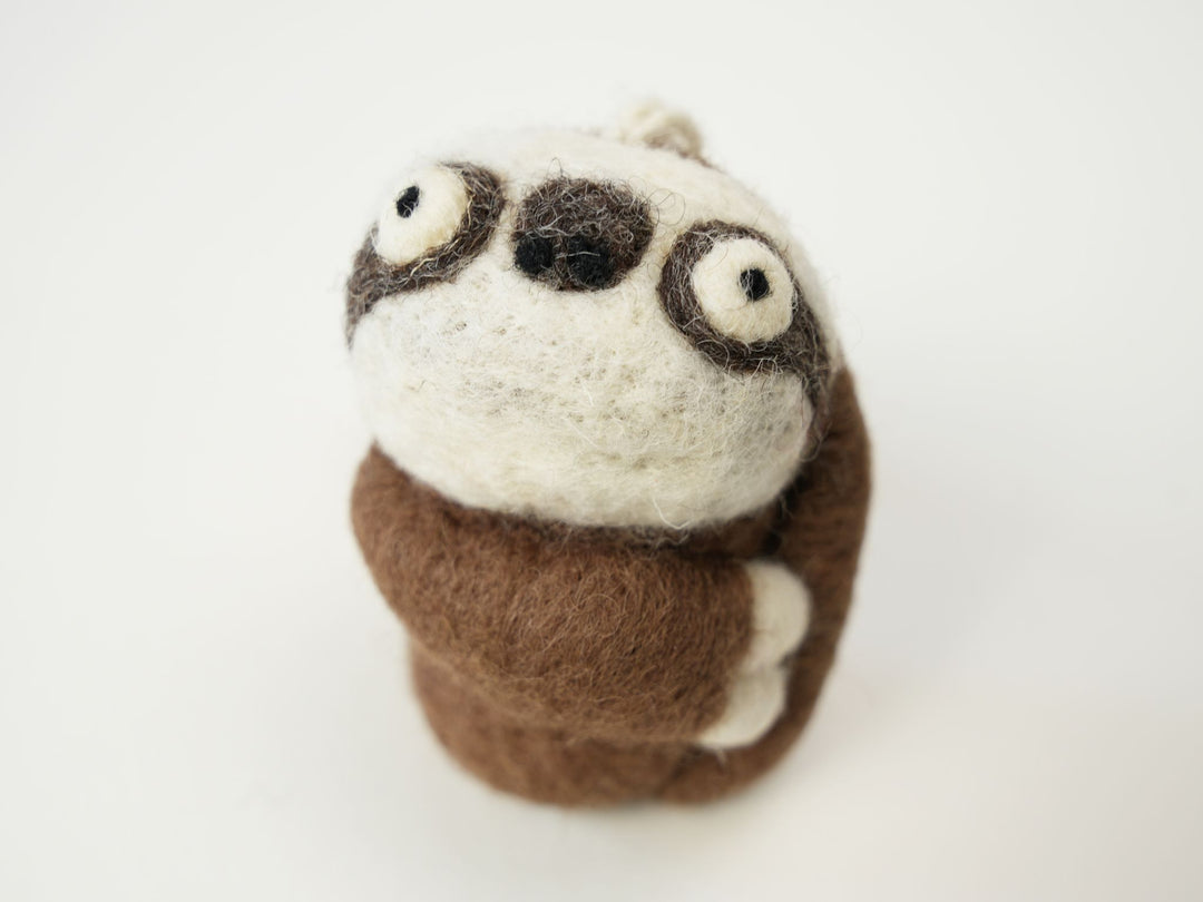 Handmade Wool Felt Sloth Ornament – Cute Animal Christmas Decoration | Woolbuddy