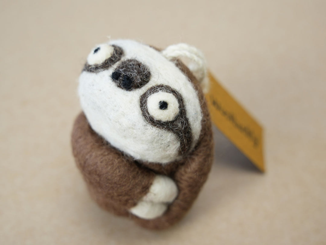 Handmade Wool Felt Sloth Ornament – Cute Animal Christmas Decoration | Woolbuddy