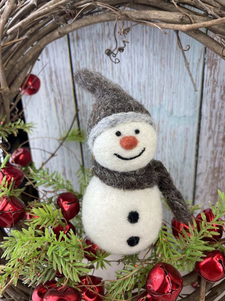 Snowman Ornament - Woolbuddy