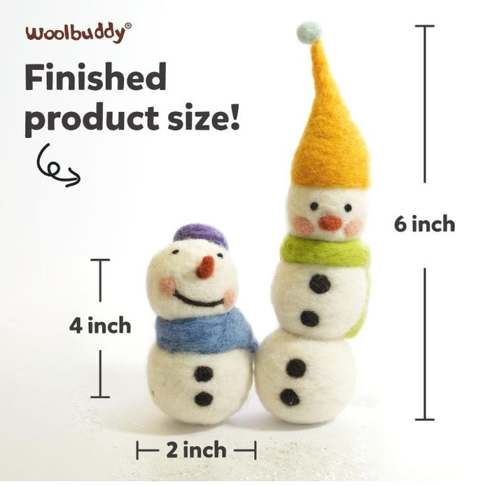 Woolbuddy Needle Felting Snowman Kit