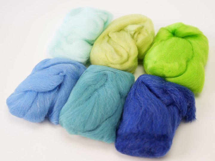 Merino Wool 2 oz per Pack – Spring Colors for Needle & Wet Felting Crafts | Woolbuddy