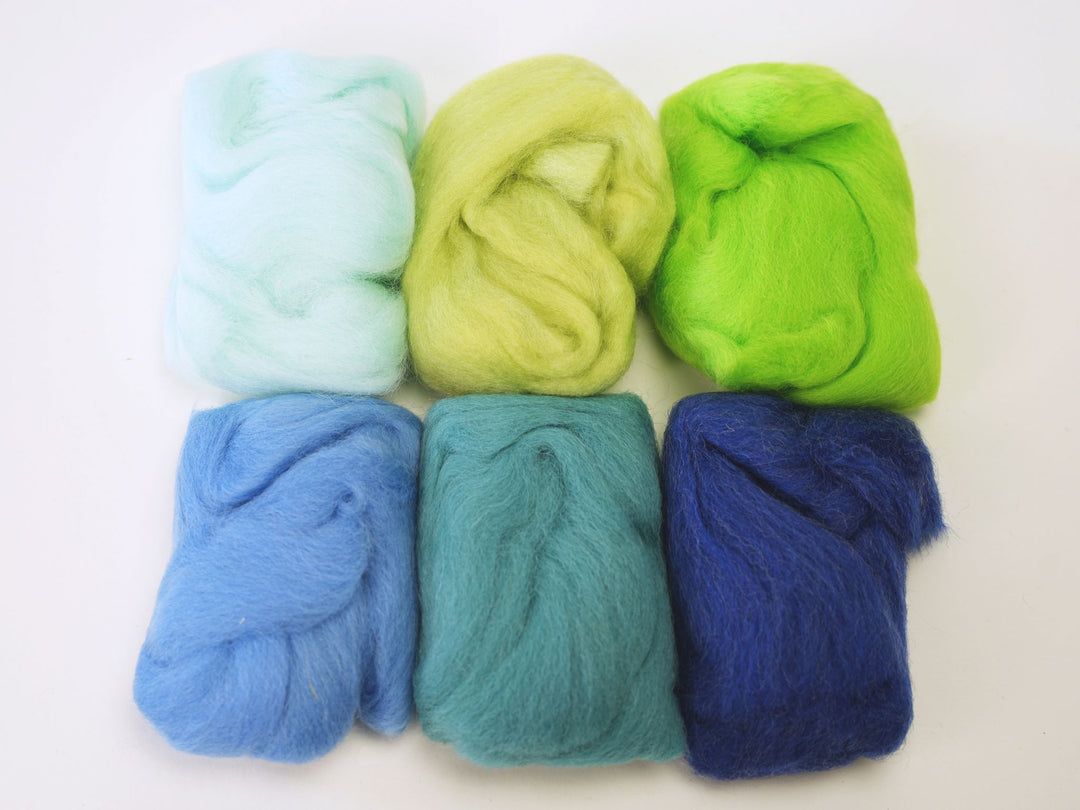Merino Wool 2 oz per Pack – Spring Colors for Needle & Wet Felting Crafts | Woolbuddy