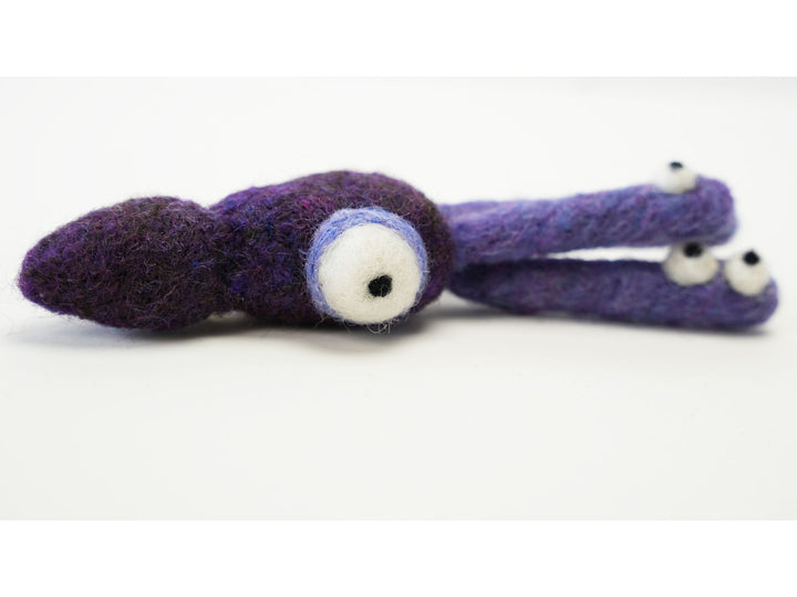 Squid Ornament - Handmade Needle Felted Wool Decoration | Woolbuddy