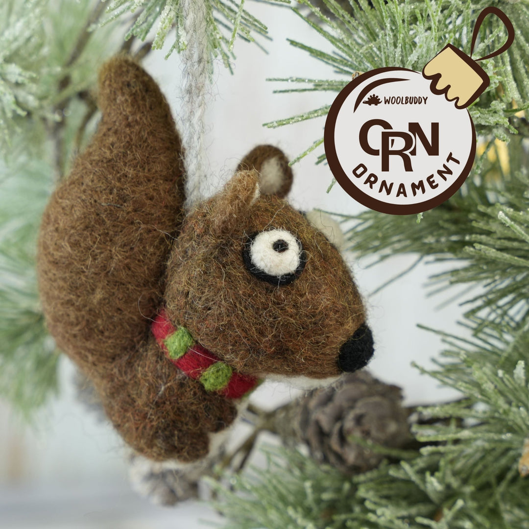 Squirrel ornament - Woolbuddy