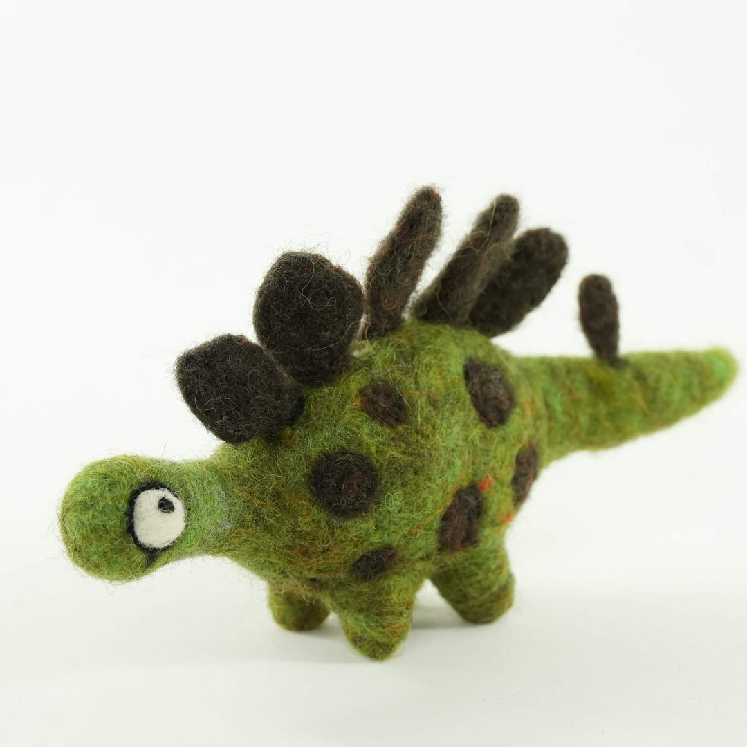 Handmade Wool Felt Stegosaurus Ornament – Cute Dinosaur Decoration | Woolbuddy