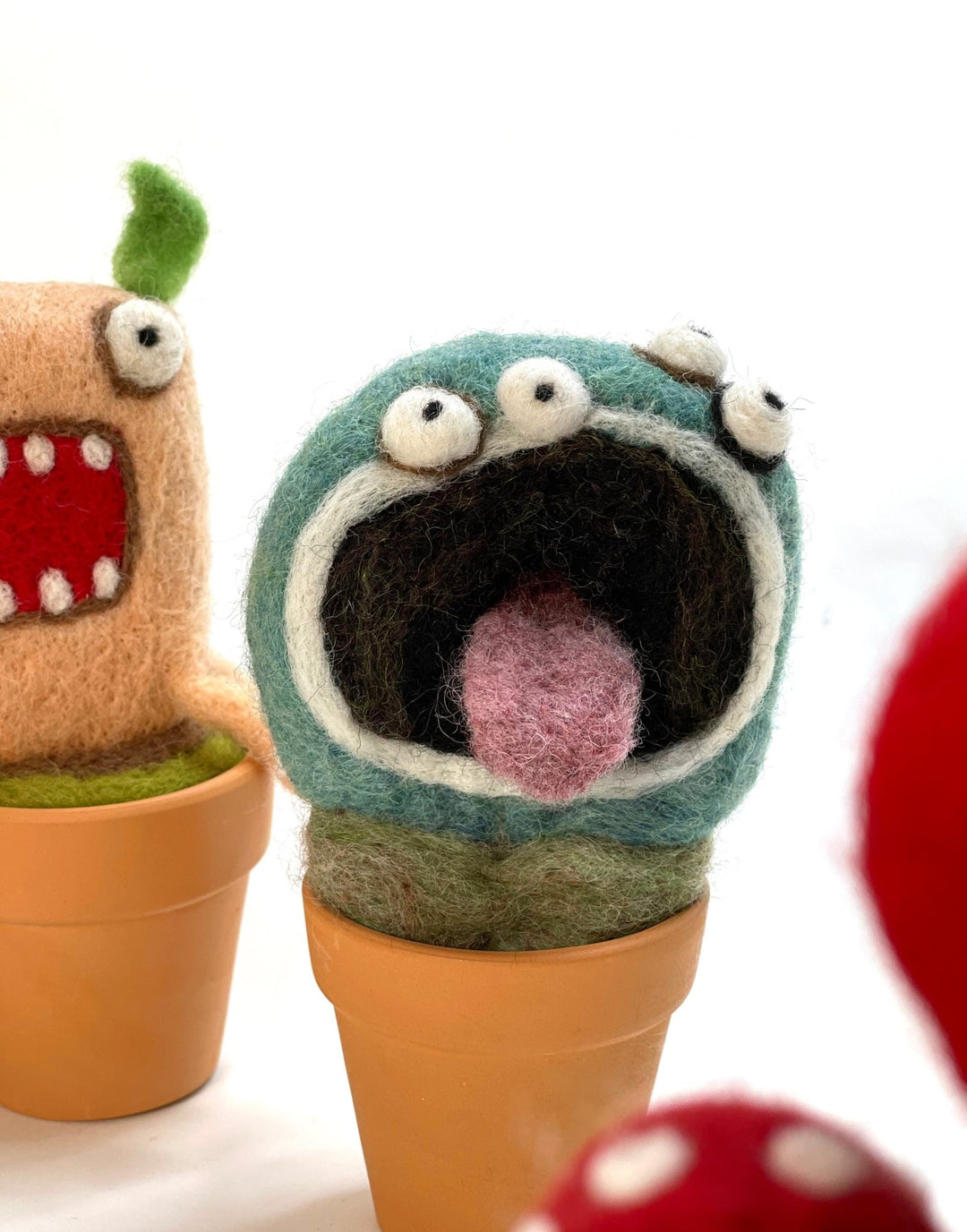 Tom Monster Plant with Clay Pot - Woolbuddy