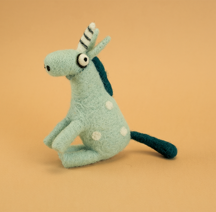 Handmade Felt Unicorn Ornament – Magical Christmas Tree Decoration | Whimsical Holiday Gift