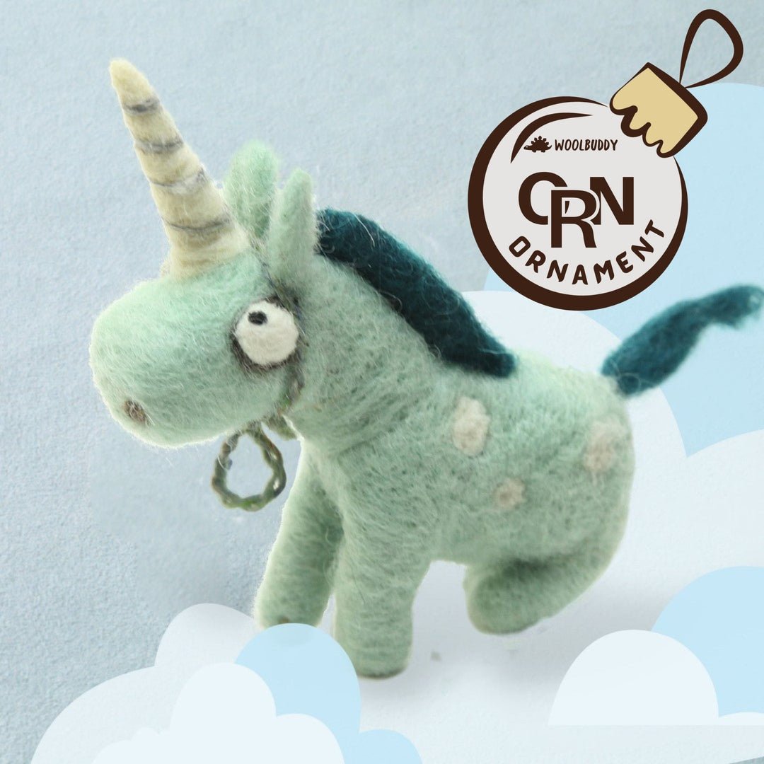 Unicorn Ornament - Woolbuddy