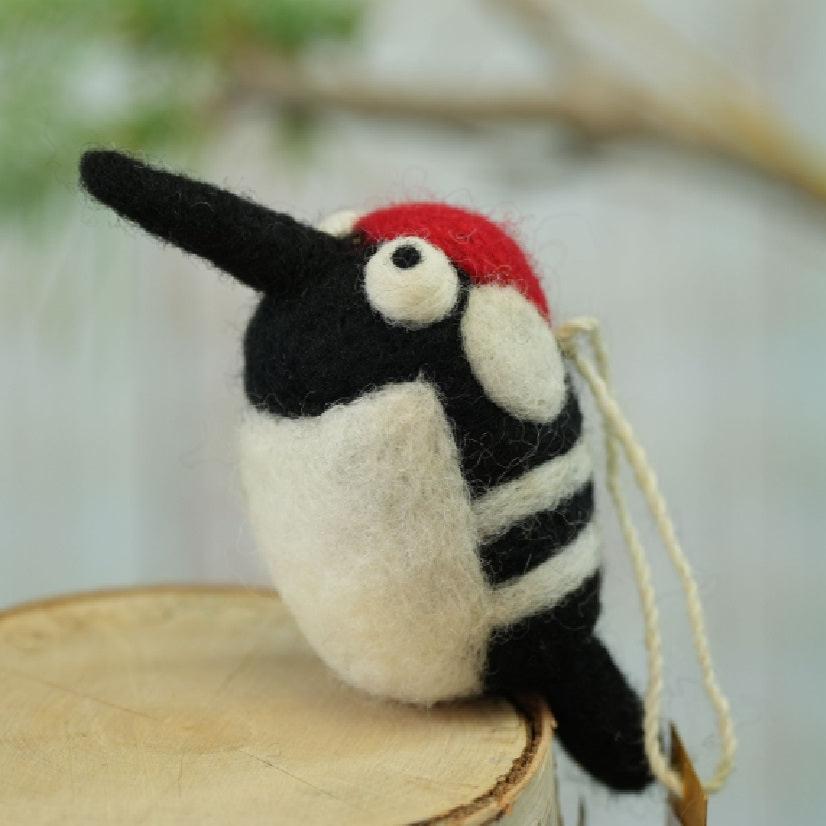 Woodpecker Ornament - Woolbuddy