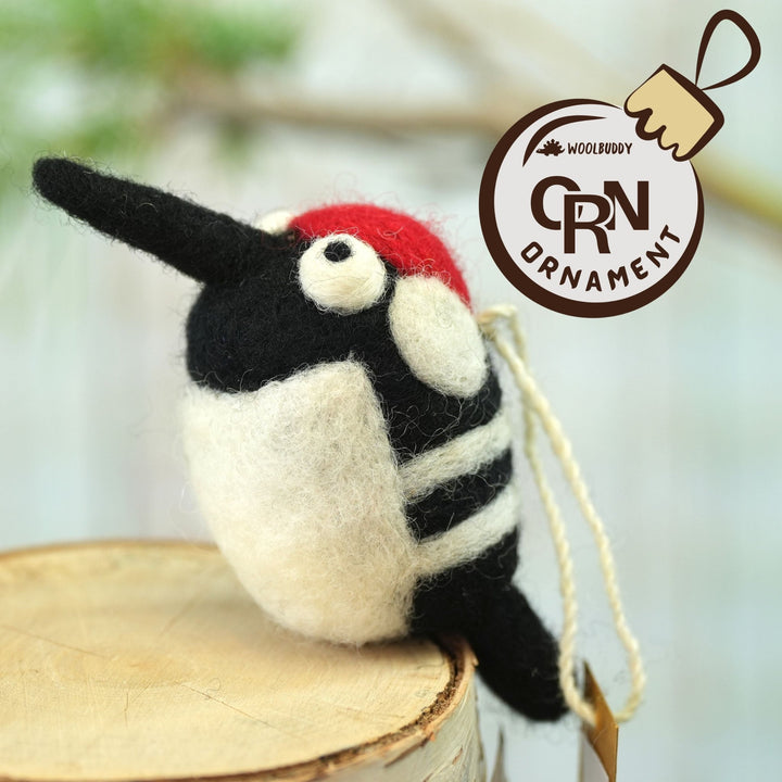 Woodpecker Ornament - Woolbuddy