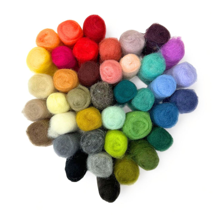 Beautiful Colored Wool Roving for Felting | Woolbuddy