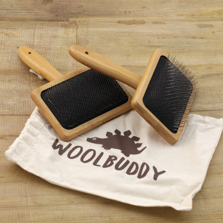 Woolbuddy Brush Set (2 pcs Carders in Cotton Bag) - Woolbuddy