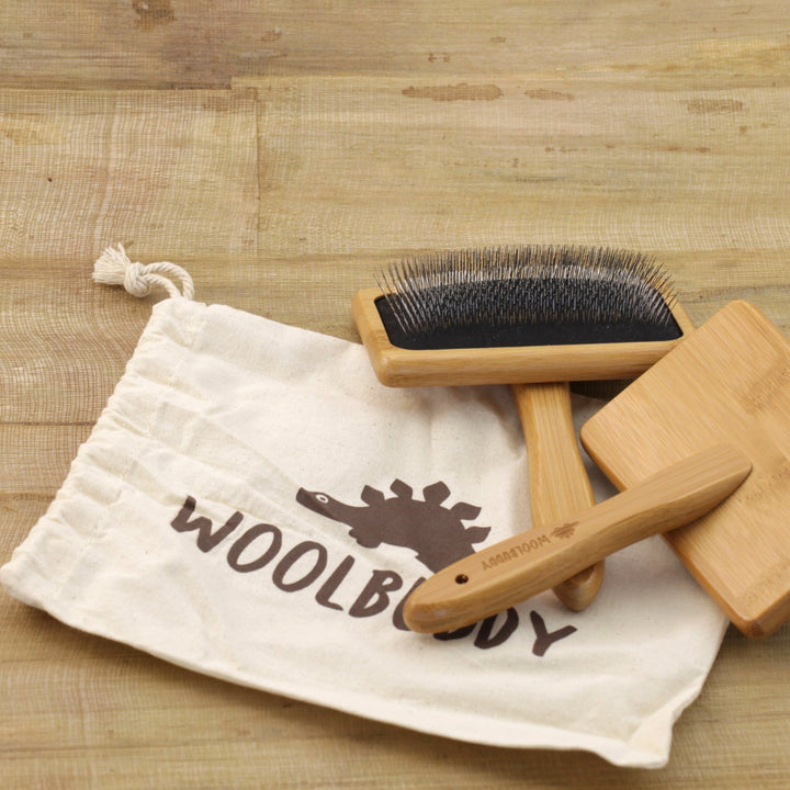 Woolbuddy Brush Set (2 pcs Carders in Cotton Bag) - Woolbuddy