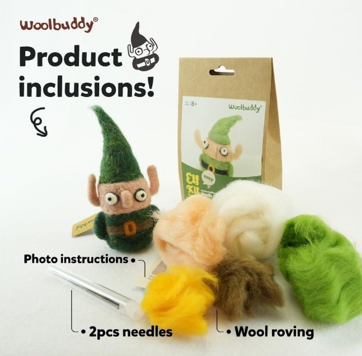 Woolbuddy Needle Felting Elf Kit - Woolbuddy