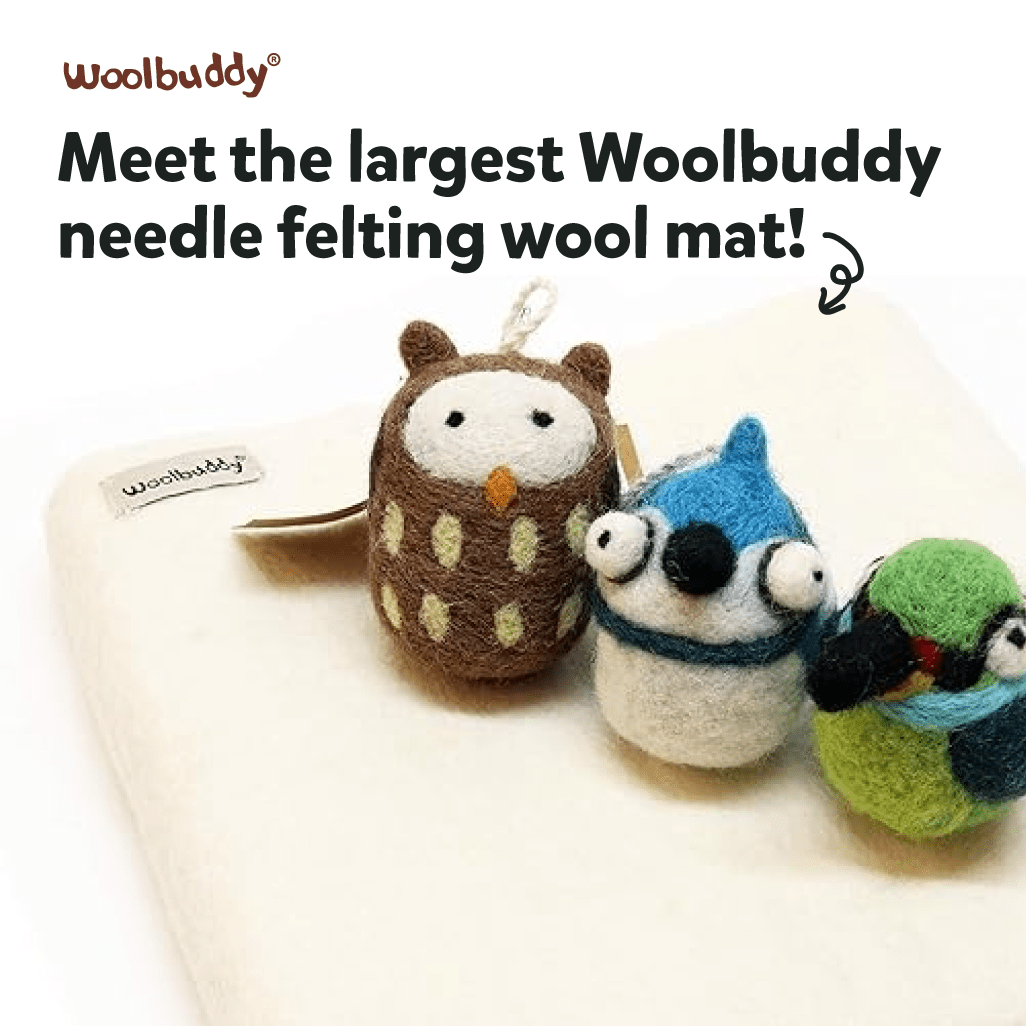 Woolbuddy XL Needle Felting Mat (size: 30x30x3.5 cm) - Woolbuddy