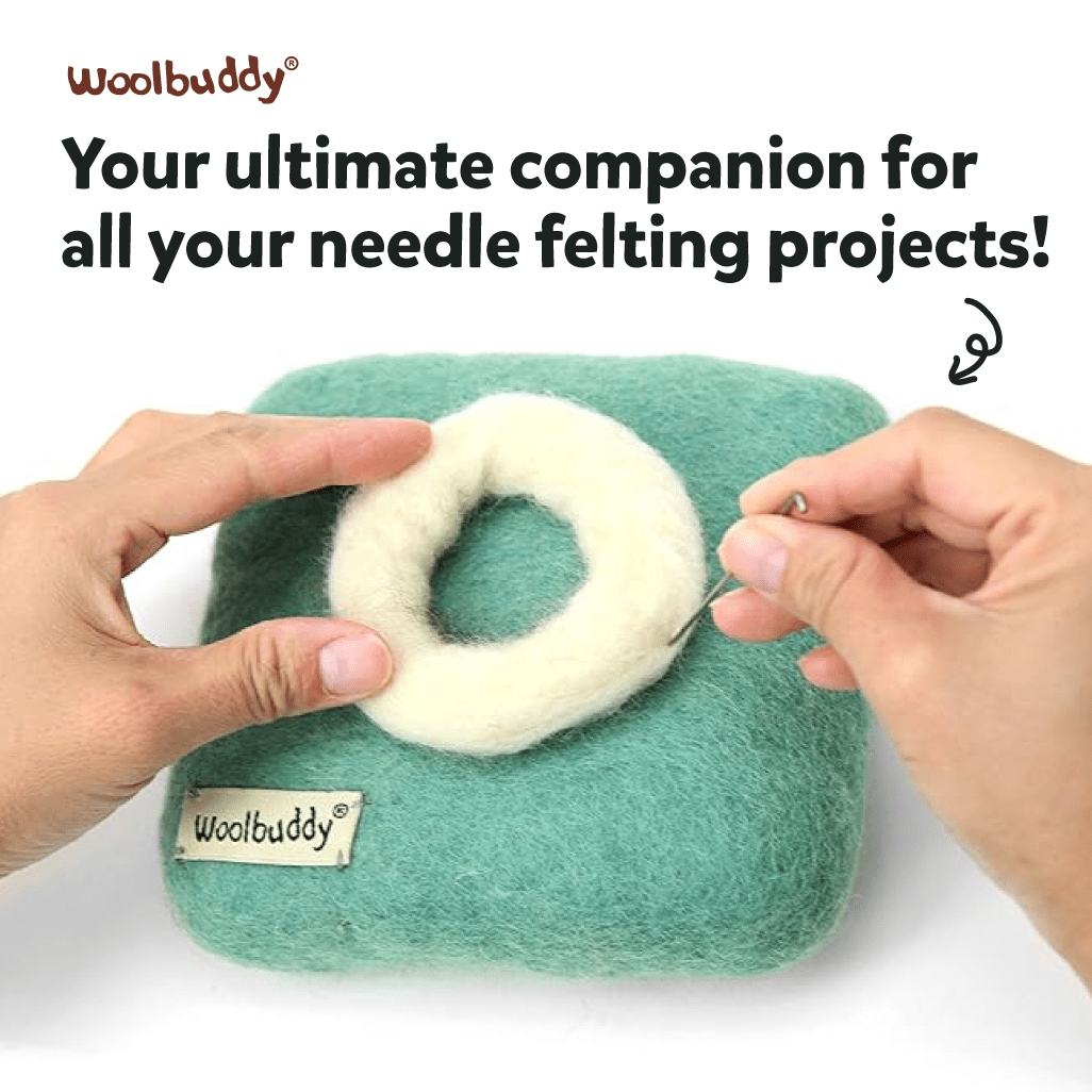 Woolbuddy XL Needle Felting Mat (size: 30x30x3.5 cm) - Woolbuddy