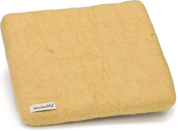 yellow wool mat, best needle felting tool