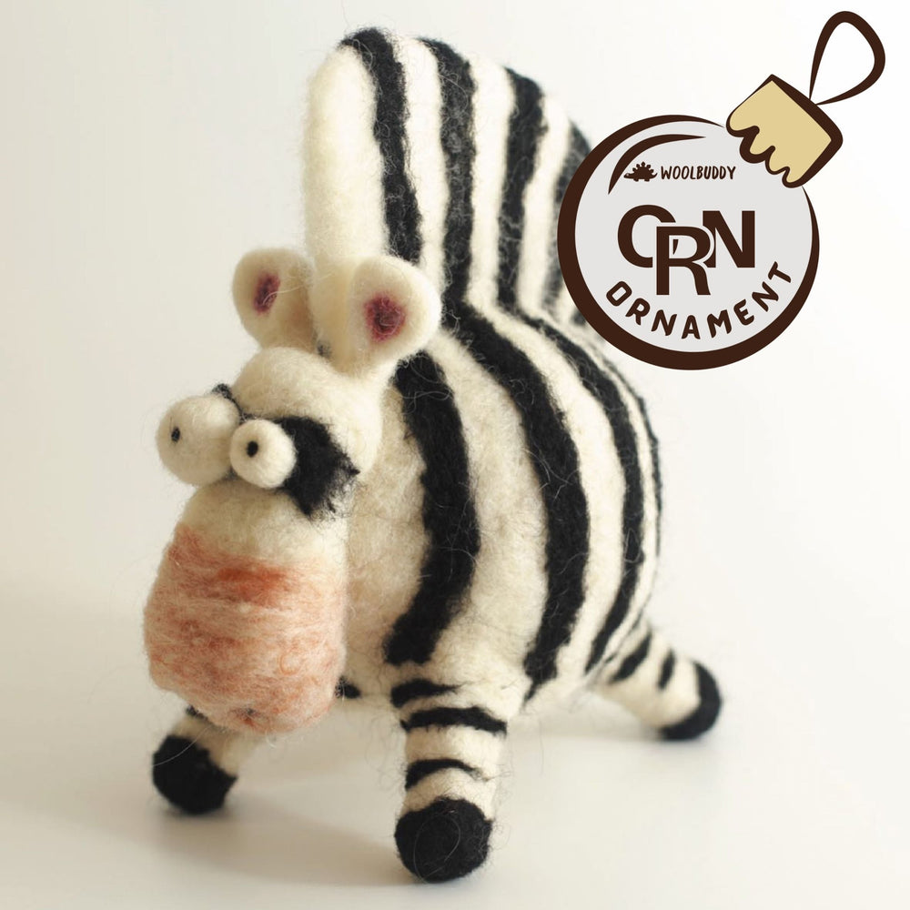 Zebra ornament - Woolbuddy