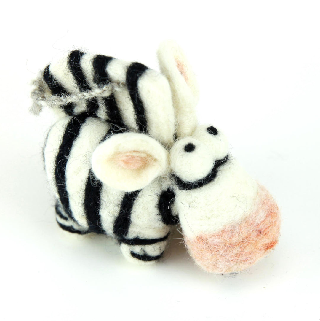 Zebra ornament - Woolbuddy