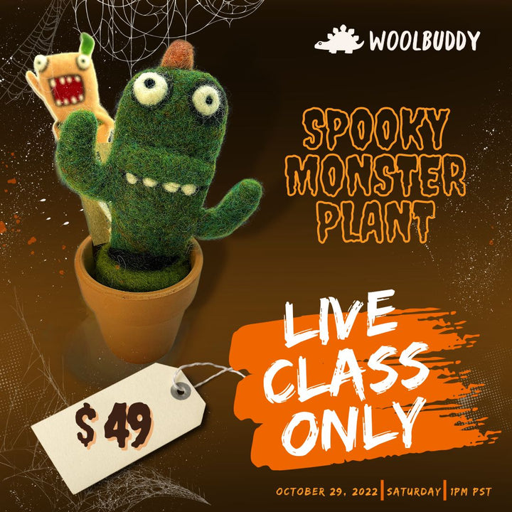Halloween Needle Felting Workshop: Create your Spooky Monster Plant