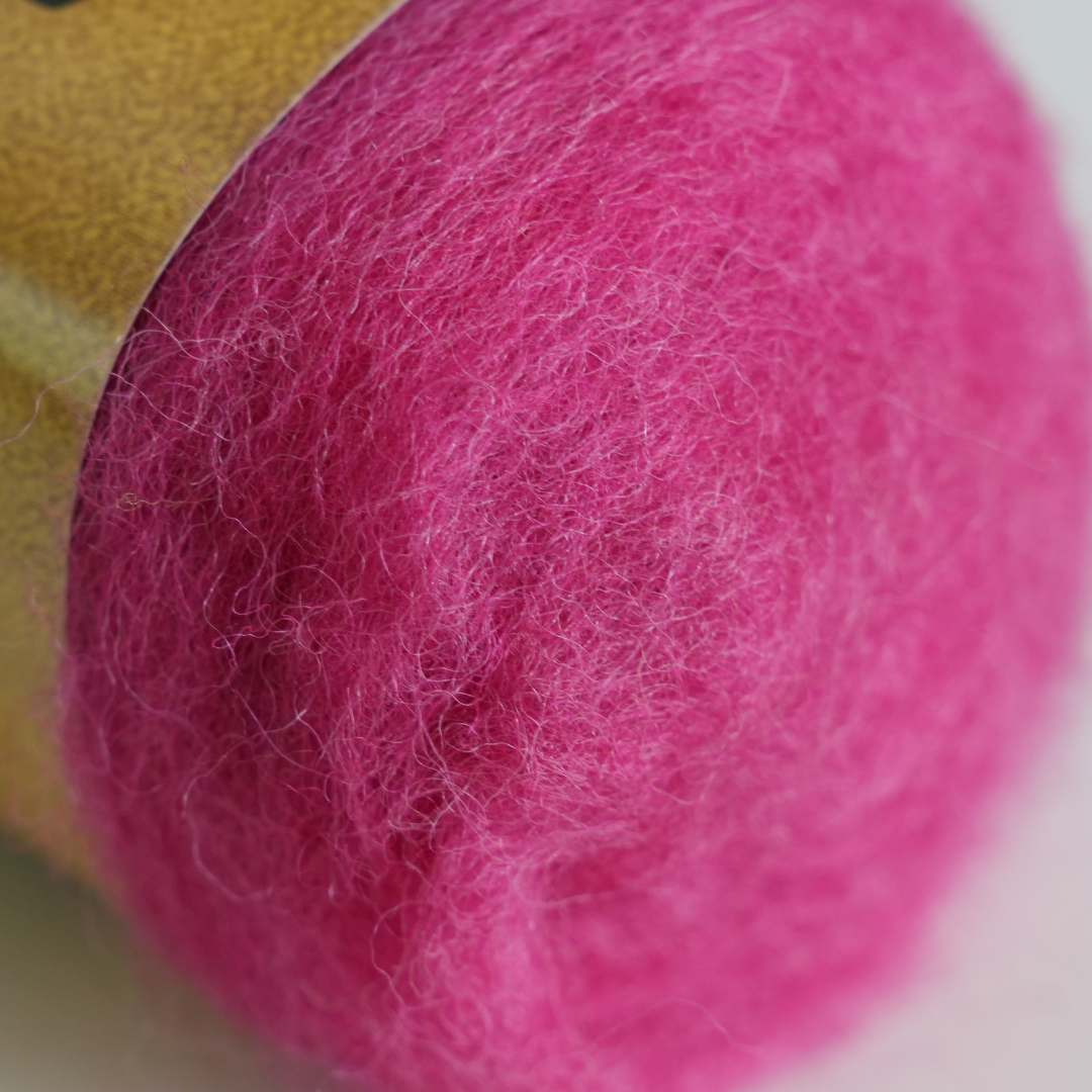 Corriedale Wool Pink 3 - Barbie