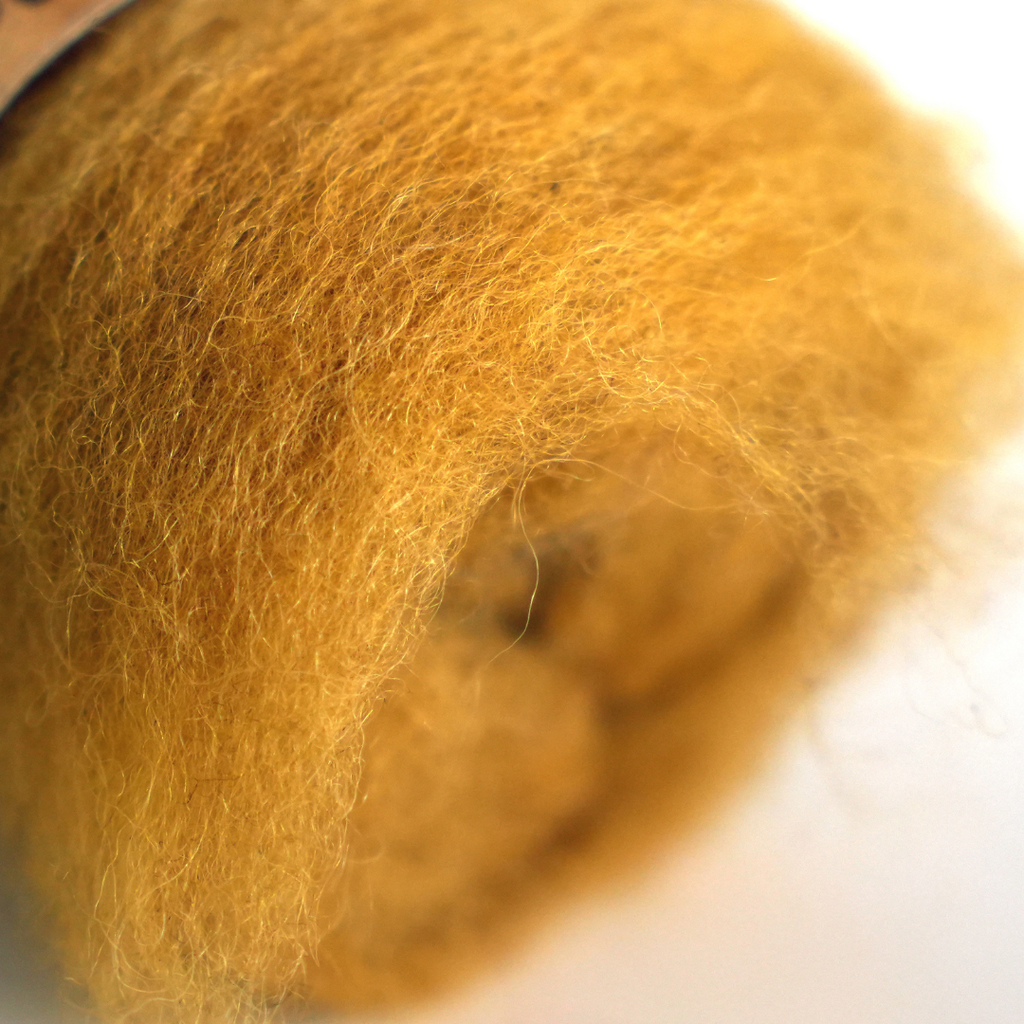 Corriedale Wool Yellow 3 - Gold Nugget