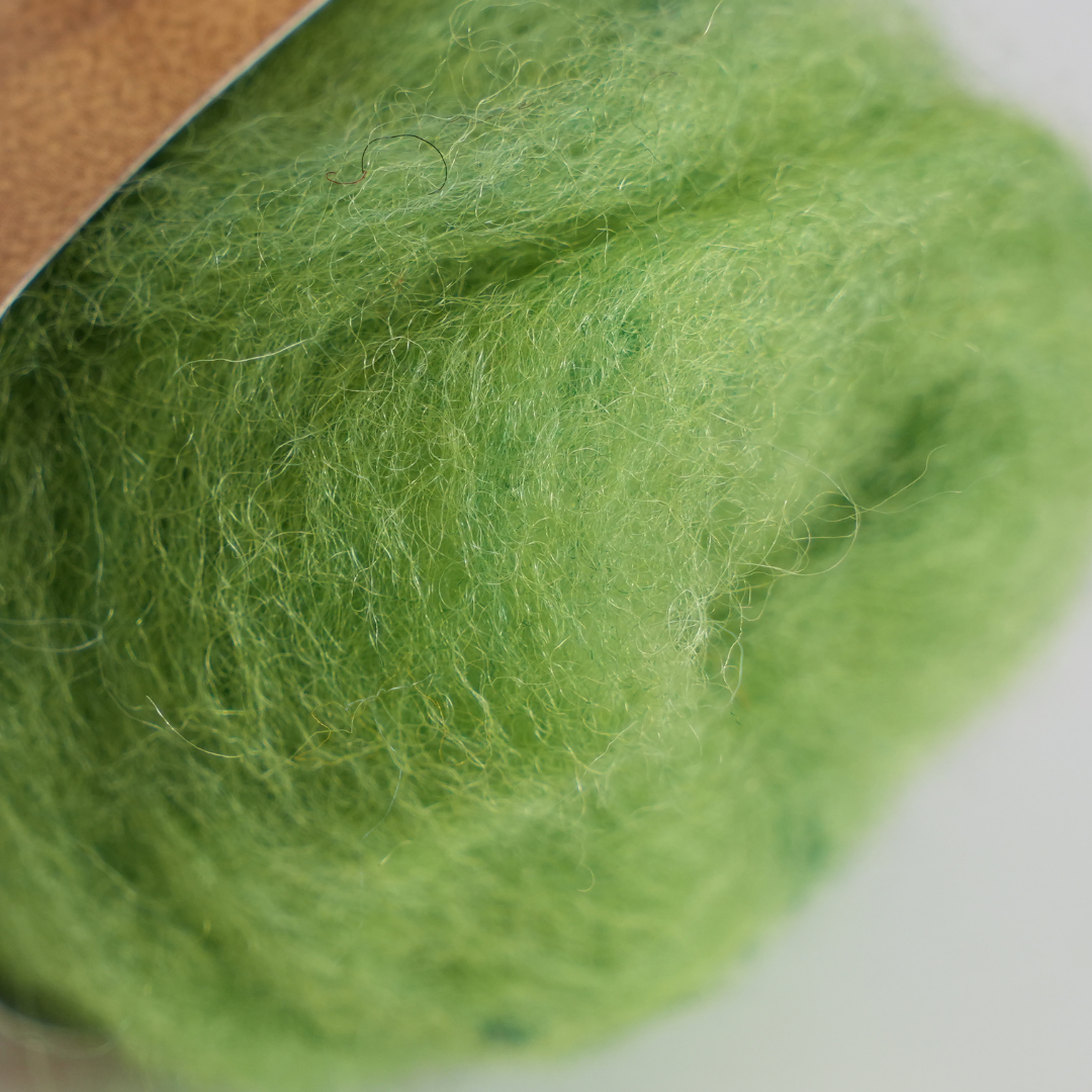Corriedale Wool Green 2 - Grass
