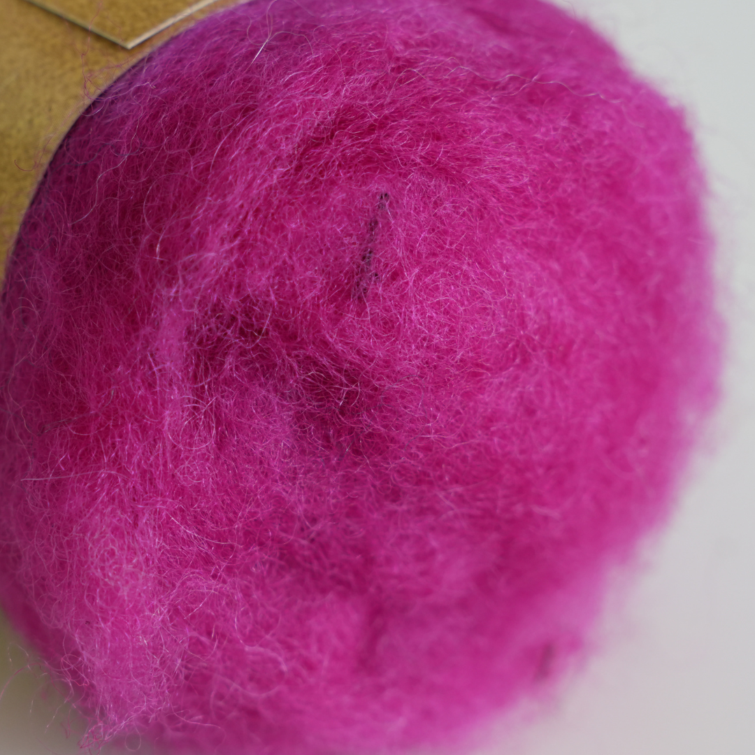 Corriedale Wool Pink 4 - Magenta