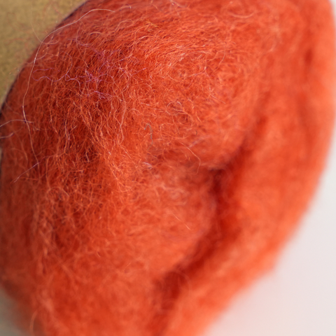 Corriedale Wool Orange 2 - Pumpkin